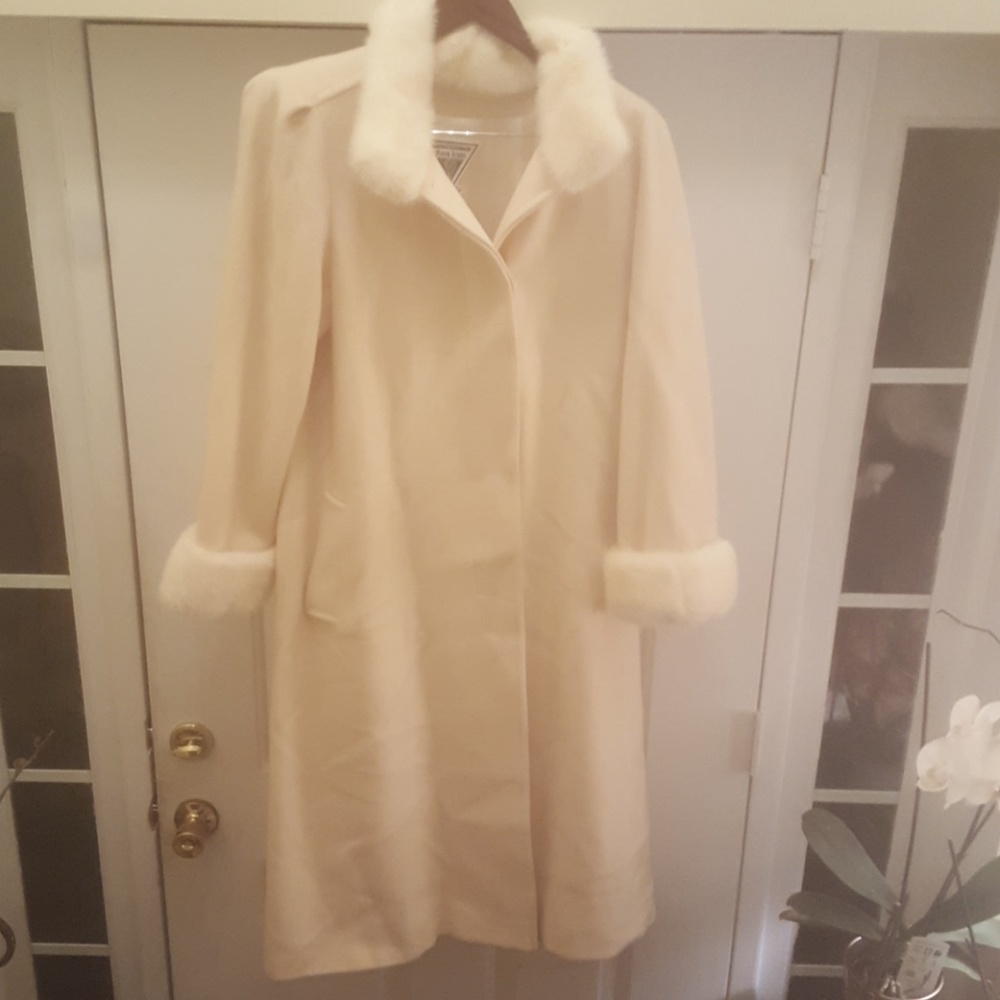 Marvin Richards Cashmere Coat USA with Mink trim